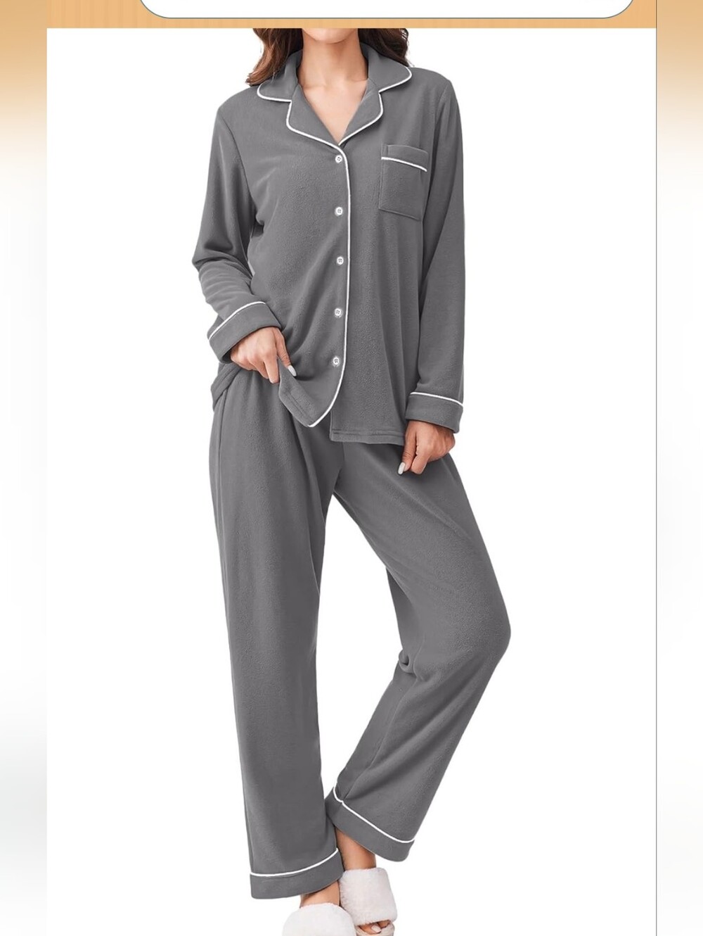 Soft Gray Pajama Set